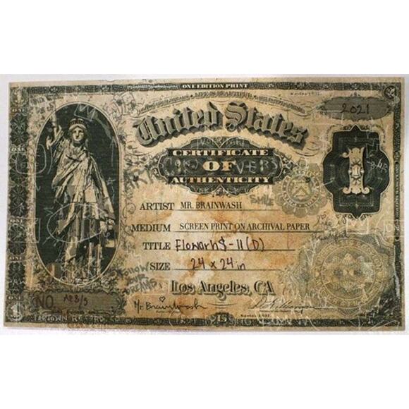 handsigned original screen print by Mr. Brainwash - Picture 2 of 4